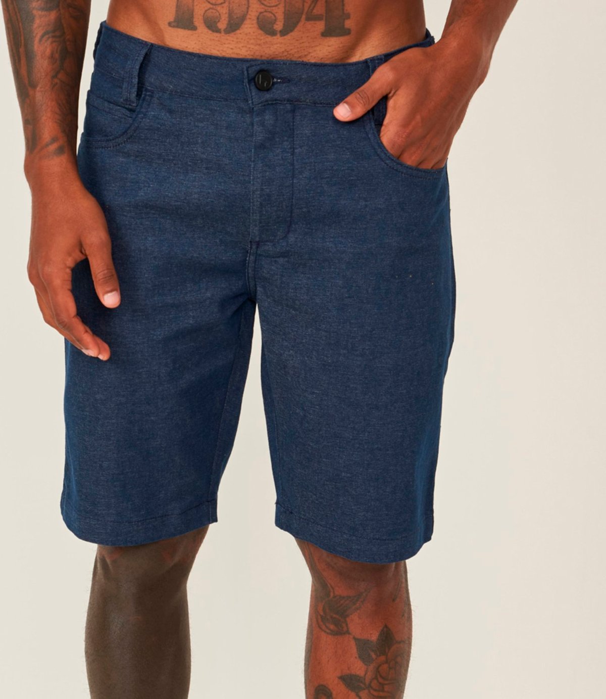 Imagem principal Bermuda Sarja Colcci Davi Ve26 Marinho Masculino azul marinho Colcci azul marinho