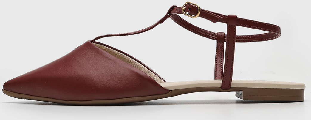 Sapatilha Slingback cê Lisa Bordô