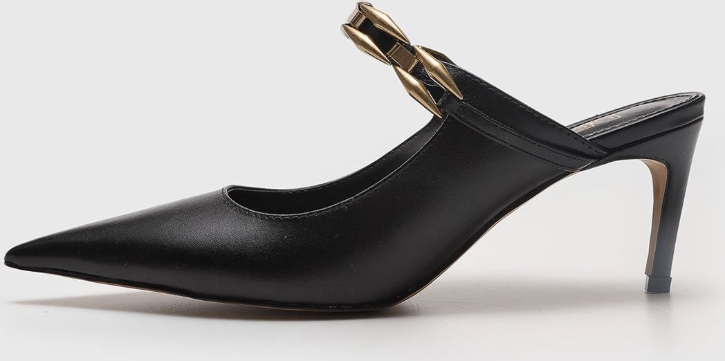 Scarpin Mule Feminino Degalls Corrente Dourada