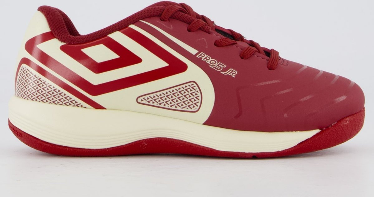 Imagem principal Infantil - Chuteira Umbro Pro 5 Futsal Juvenil Branca e Vermelha vermelho Umbro vermelho