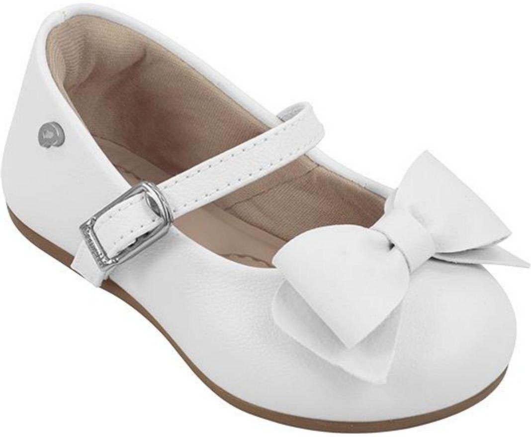 Imagem principal Infantil - Sapato Pampili Angel Perolada com Laço Removível 18 PKT branco PKT branco