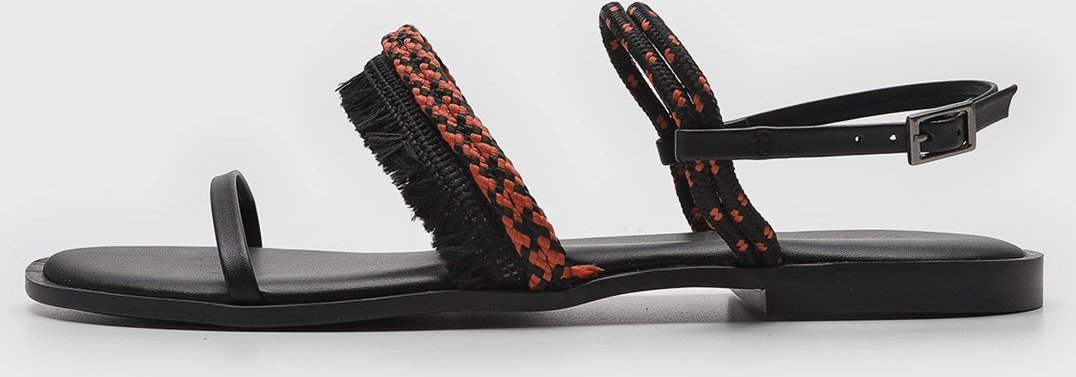 Rasteira Via Mia Franja Preta