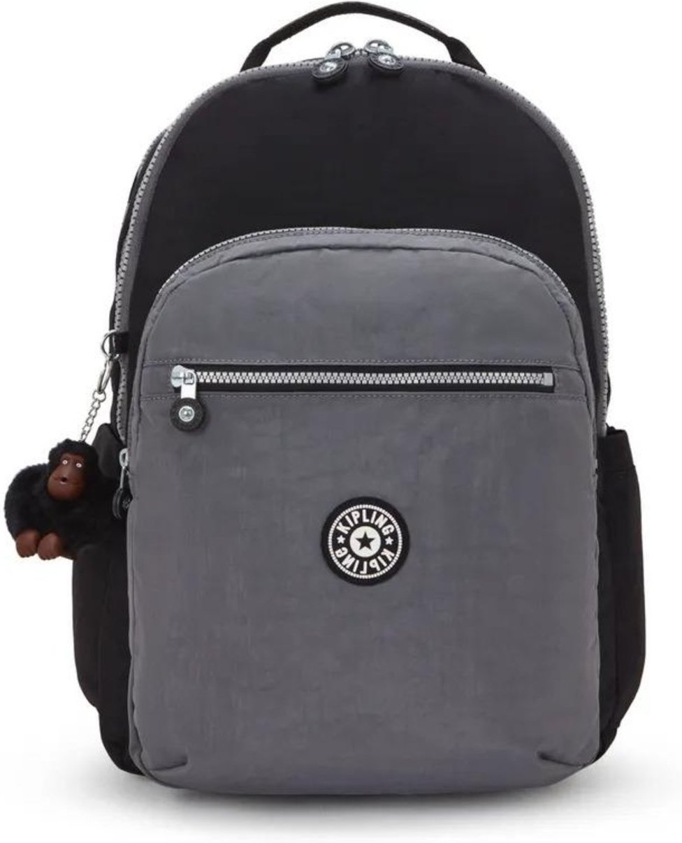 Imagem principal Mochila Kipling Seoul Lap Estampado Black BL preto black Kipling preto black