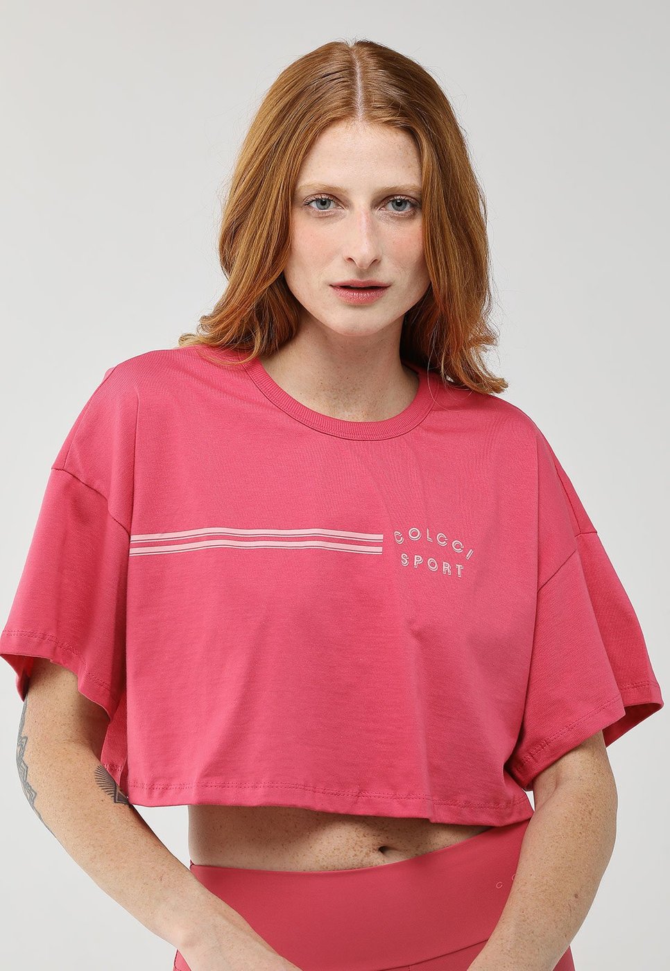 Camiseta Feminina Colcci Sport Cropped