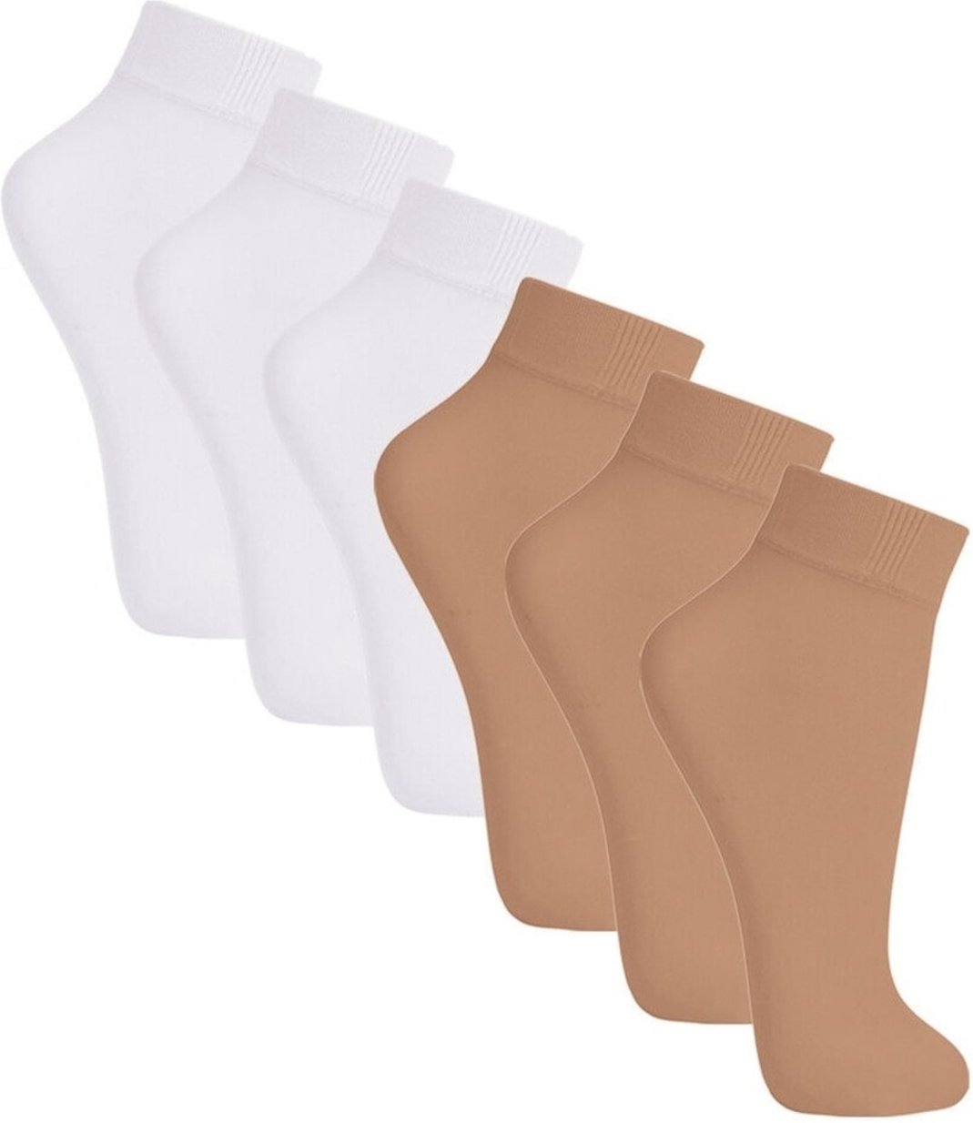 Kit com 6 Meias Soquete Fio 20 Loba