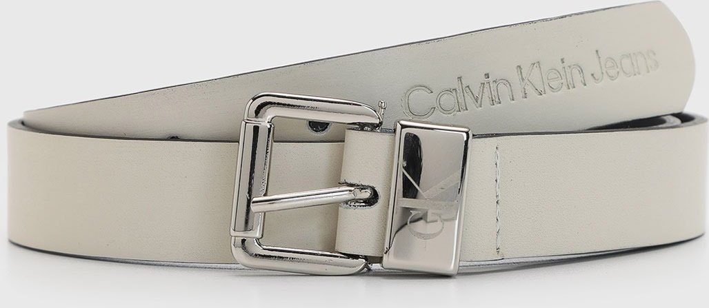 Cinto Feminino Calvin Klein Logo Off-White