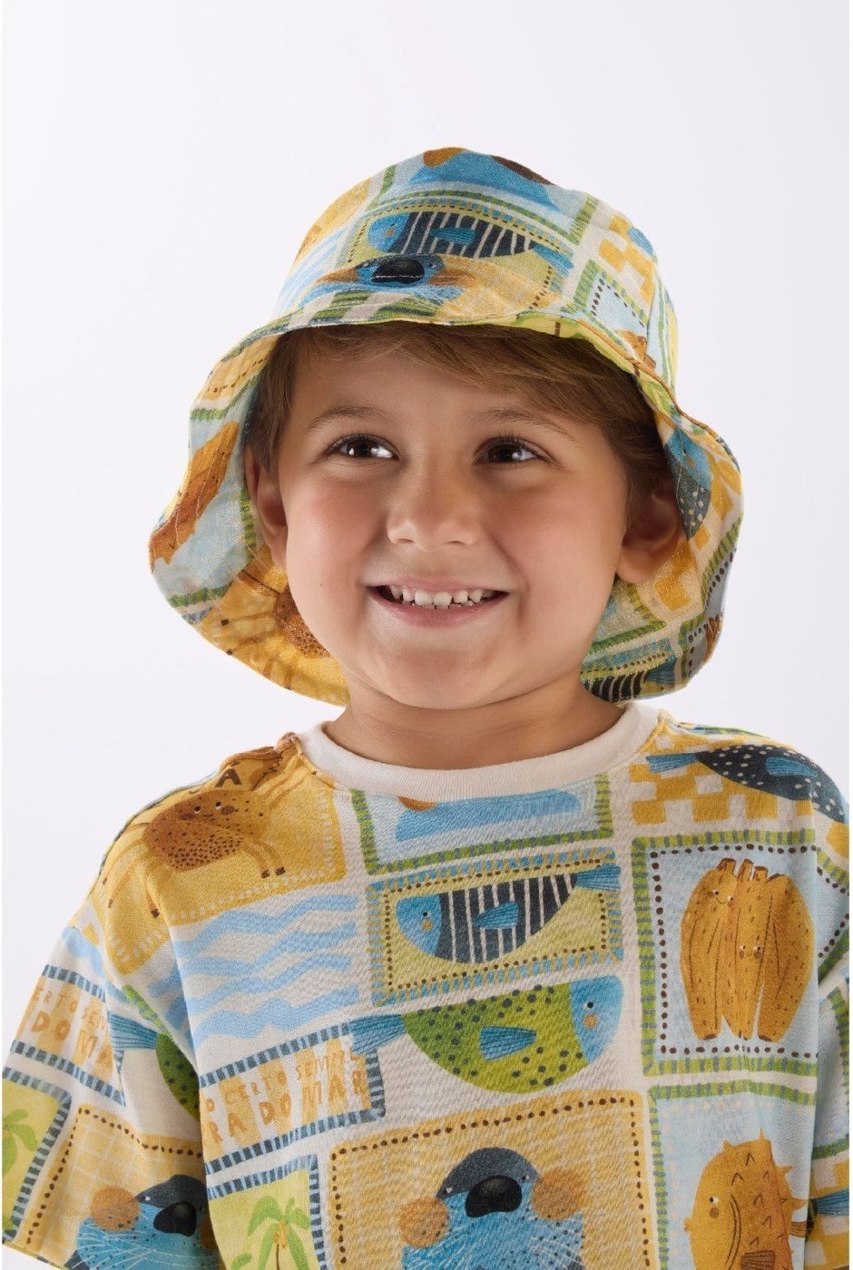 Infantil - Chapéu Unissex em Viscolinho Três e Já Off-White