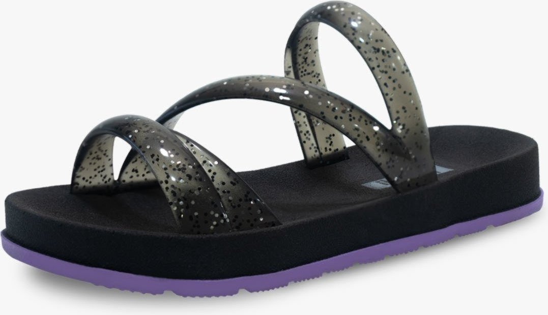 Imagem principal Infantil - Chinelo Pópidi Menina Glitter Fume preto Pópidí preto