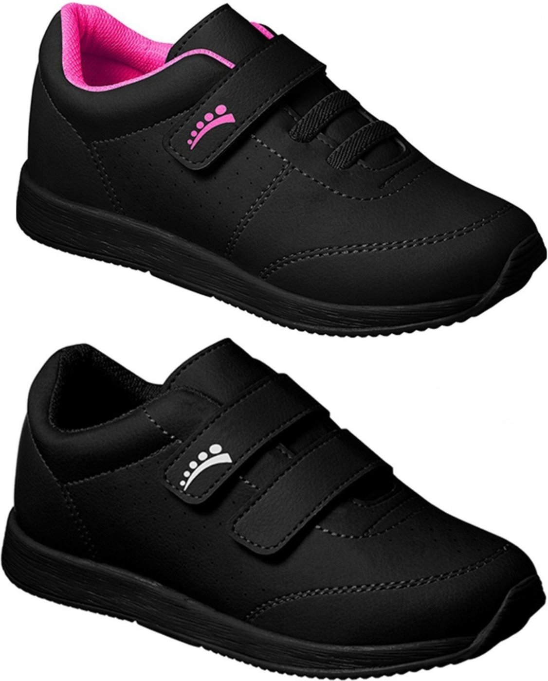 Infantil - Kit 2 Tênis Ortopasso Jogging Menina Escolar Confortável