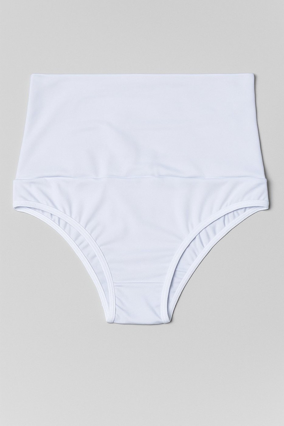 Cinta Vekyo Alta Suplex Compressão Cós Duplo Feminina ós-Parto Não Enrola 15 cm Rosa