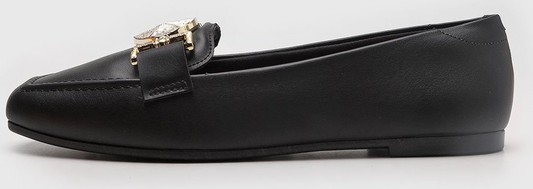 Sapatilha Feminina Beira Rio Bico Fino Adorno Preta