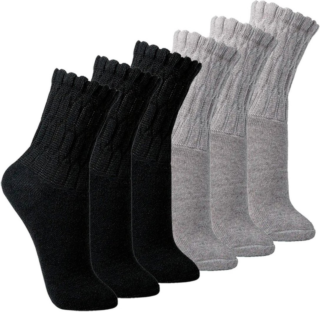 Kit com 6 Pares de Meias Aeróbica Lupo