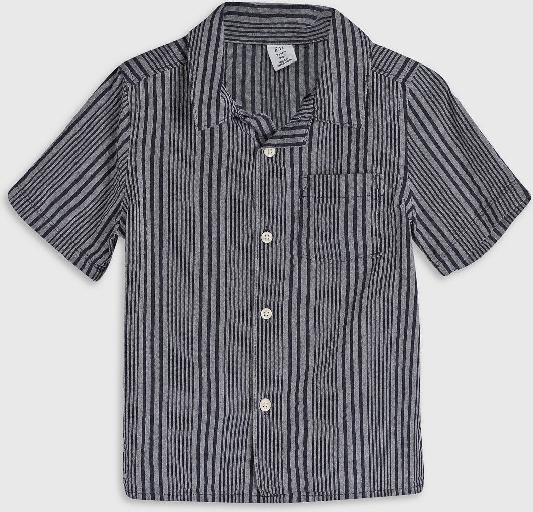 Imagem principal Camisa Manga Curta GAP Listrada Grafite cinza GAP cinza