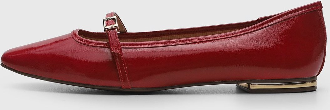 Imagem principal Sapatilha Feminina Jorge Bischoff Bico Quadrado Tira Fivela Vermelha vermelho Jorge Bischoff vermelho