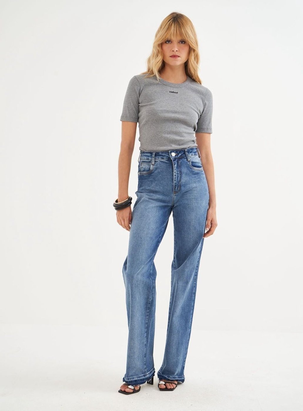 Imagem principal Blusa Canelada Colcci Mescla Grafite cinza Colcci cinza