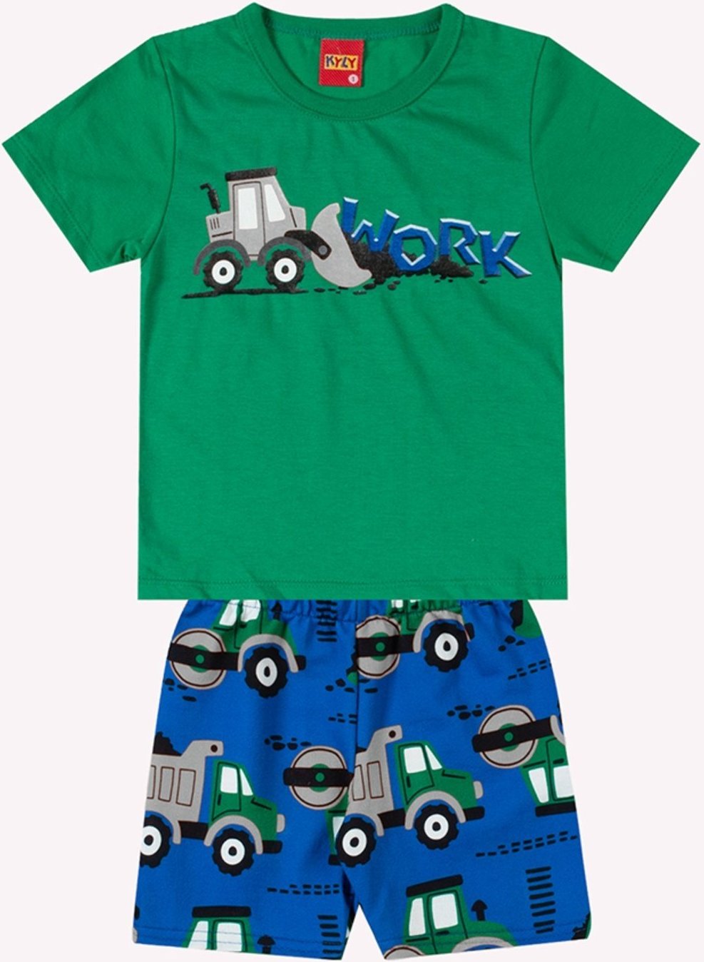 Imagem principal Infantil - Conjunto Menino Retroescavadeira Kyly vermelho Kyly vermelho