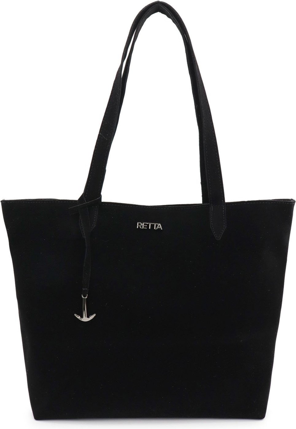 Imagem principal Bolsa Sacola Feminina Alça de Ombro e Mão Espaçosa Notebook Tablet Para dia dia Faculdade e Trabalho Retta Oficial preto Retta Oficial preto