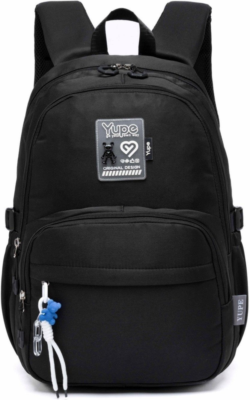 Imagem principal Infantil - Mochila Reforçada Feminina Bolsa Yupe Casual Escola Trabalho Espaçosa preto YUPE preto
