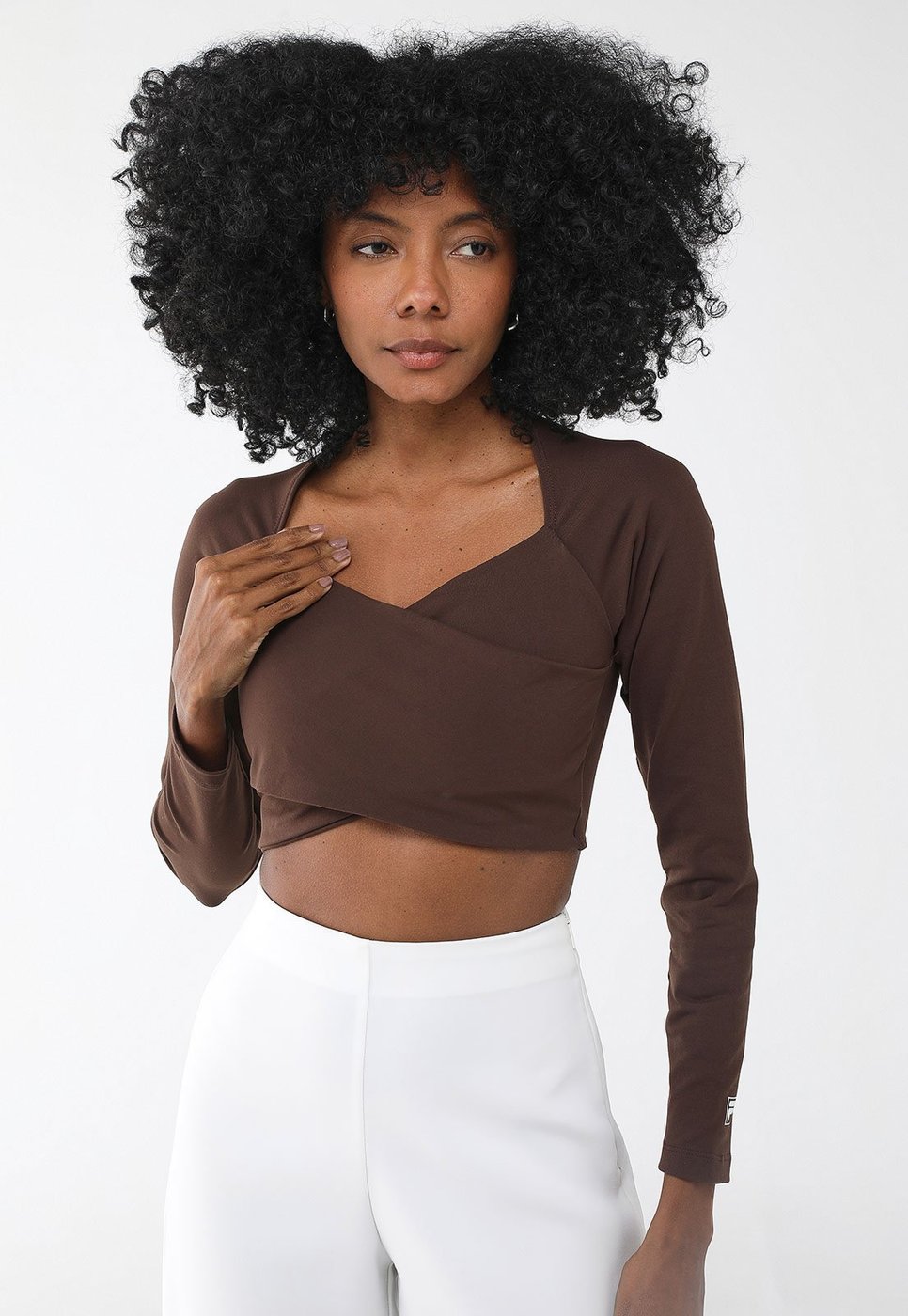 Imagem principal Blusa Fila Ajustada Touch Gym marrom Fila marrom