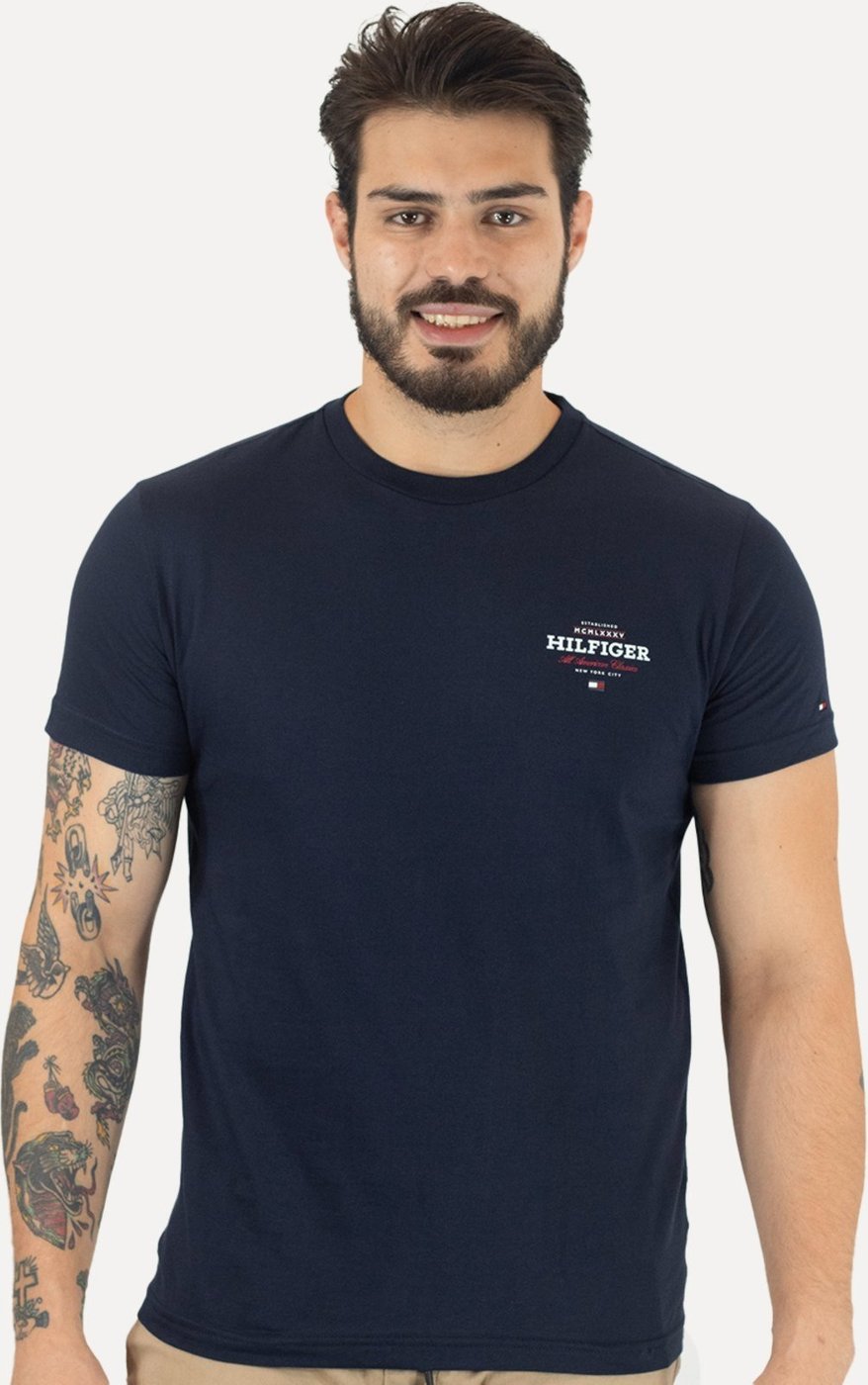 Imagem principal Camiseta Tommy Hilfiger Masculina Monotype All American azul marinho Tommy Hilfiger azul marinho