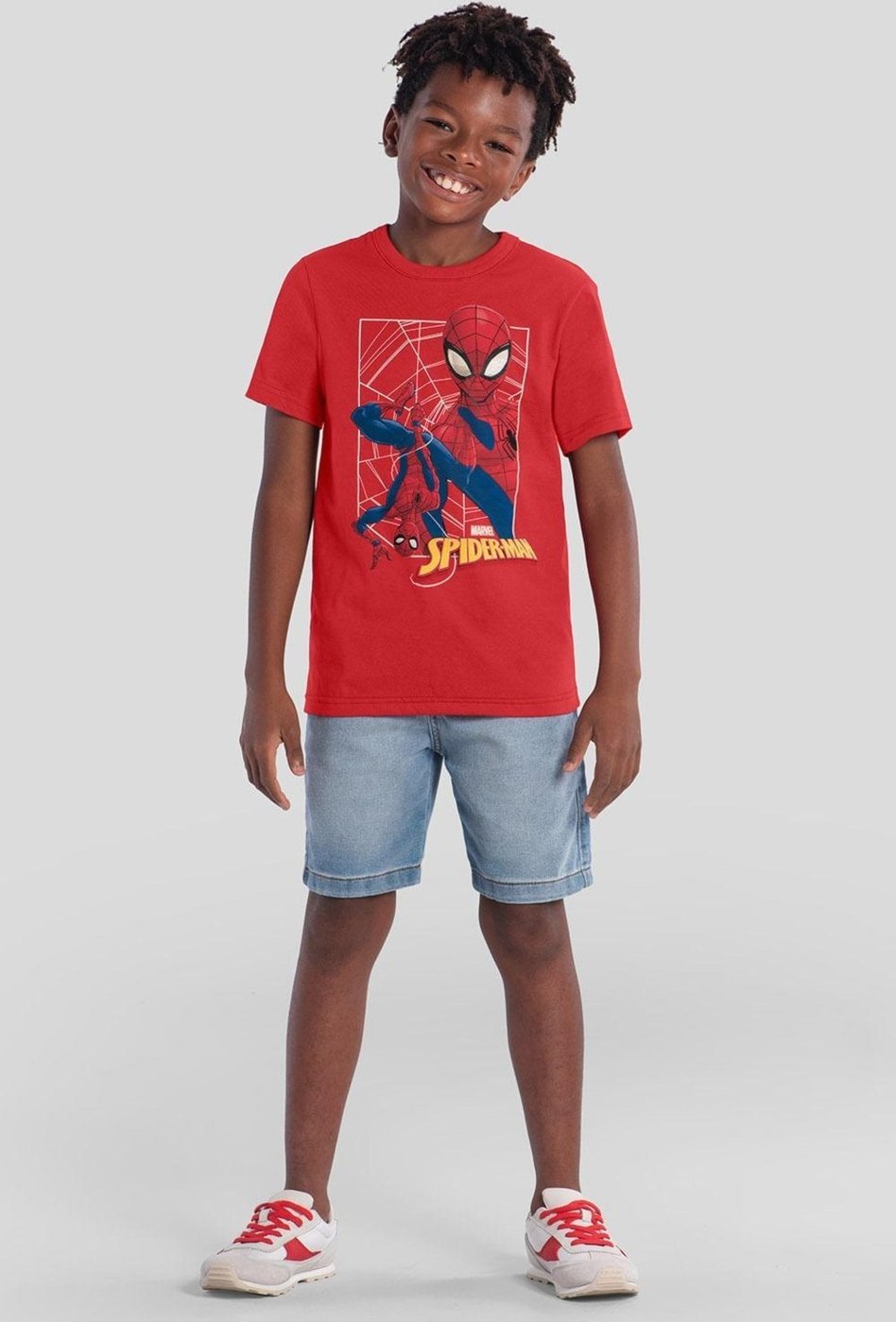 Imagem principal Infantil - Camiseta menino do Homem-Aranha Brandili vermelho Brandili vermelho
