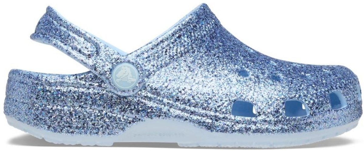Imagem principal Infantil - Sandália Crocs Classic Chunky Glitter Clog T Blue Frost Azul azul blue Crocs azul blue
