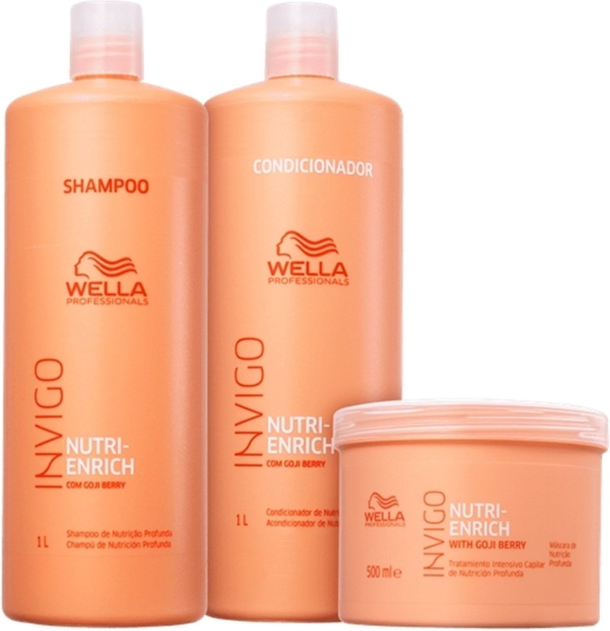 Imagem principal Kit Wella Professionals Invigo Nutri-Enrich Shampoo Condicionador e Máscara (3 produtos) multicolorido WELLA PROFESSIONALS multicolorido