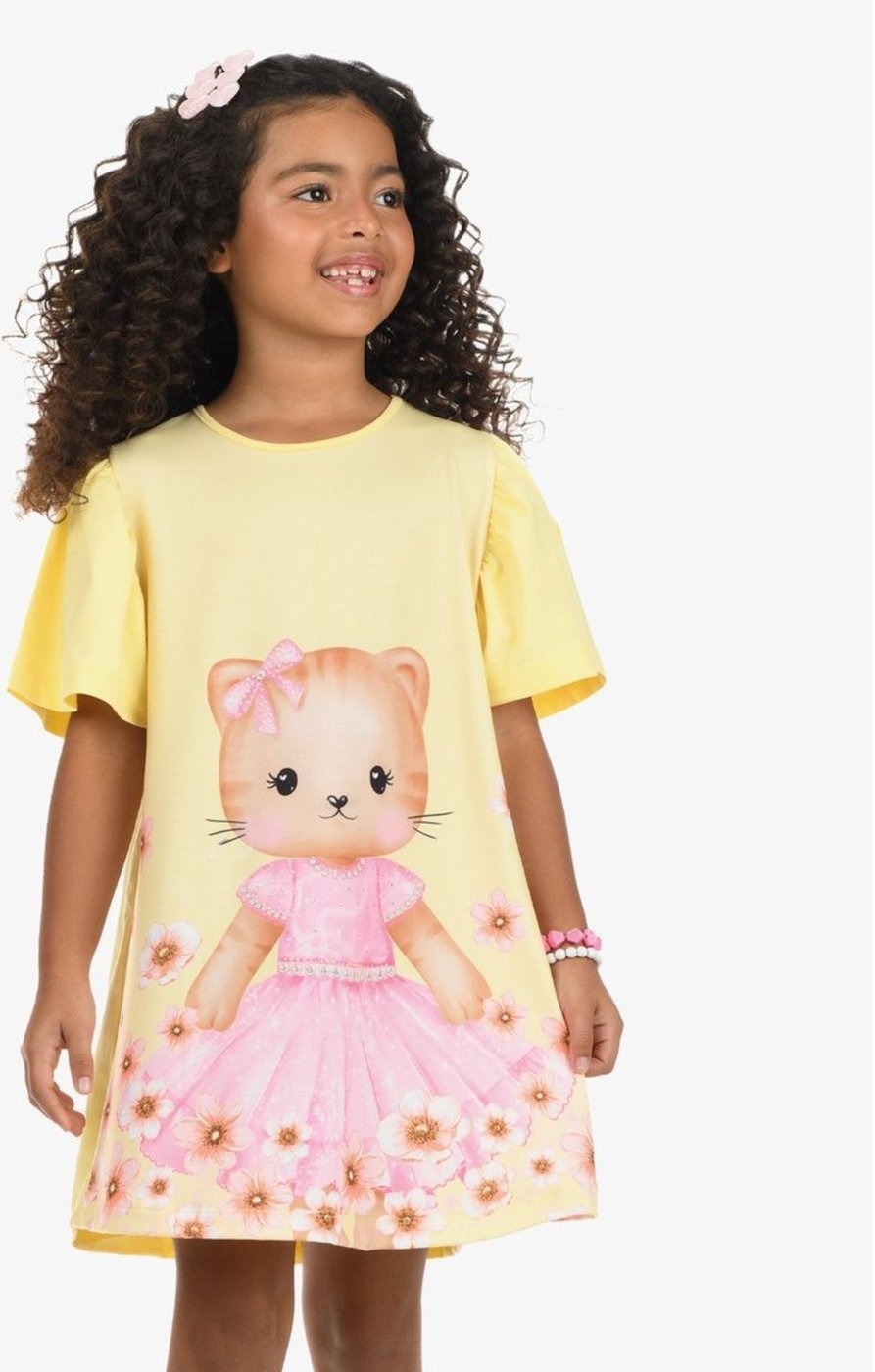 Infantil - Vestido Poly Flex Touch - Meia Malha Rovi