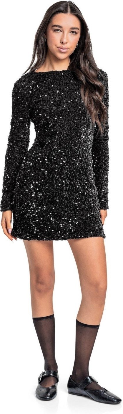 Infantil - Vestido Juvenil em Paetê Gloss