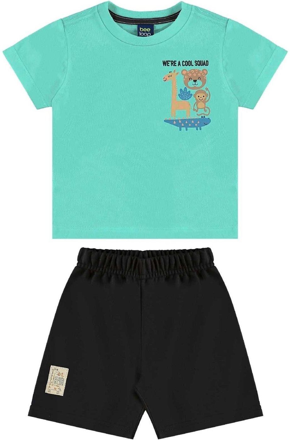 Imagem principal Infantil - Conjunto com Camiseta e Bermuda Bee Loop verde Bee Loop verde