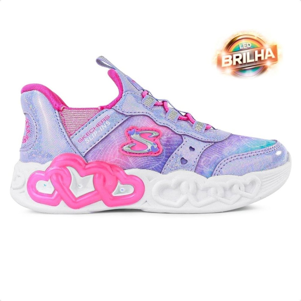 Infantil - Tênis Skechers Infinite Heart Lights Etern