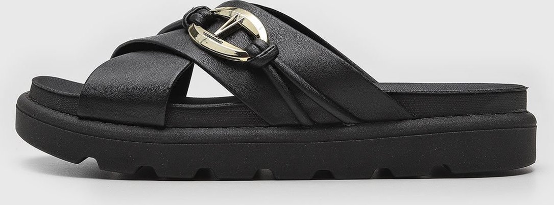 Rasteira Papete Vizzano Aplicação Preta