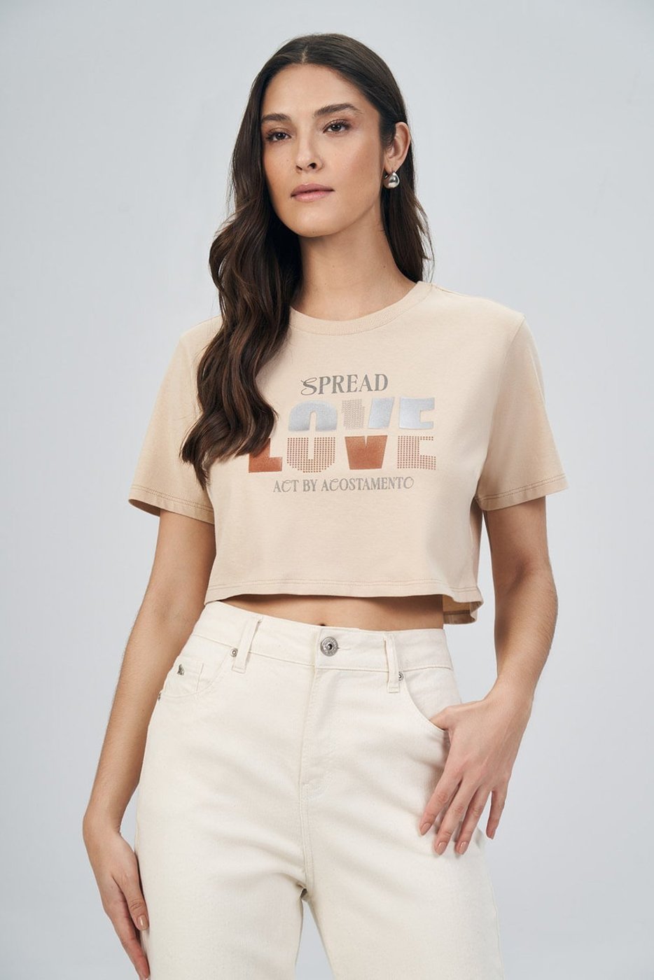 Imagem principal T-Shirt Love Feminina Acostamento ACT FEMININO vinho ACT FEMININO vinho