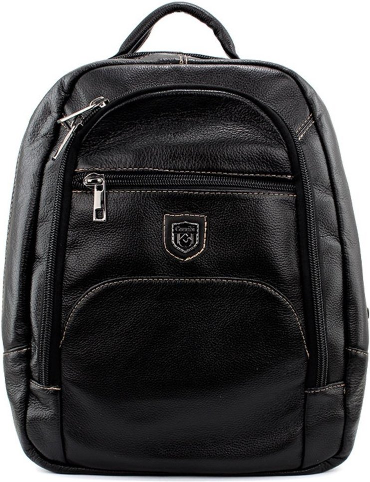 Imagem principal Mochila Masculina Couribi Porta Notebook Couro Preto Pixolé incolor Pixolé incolor