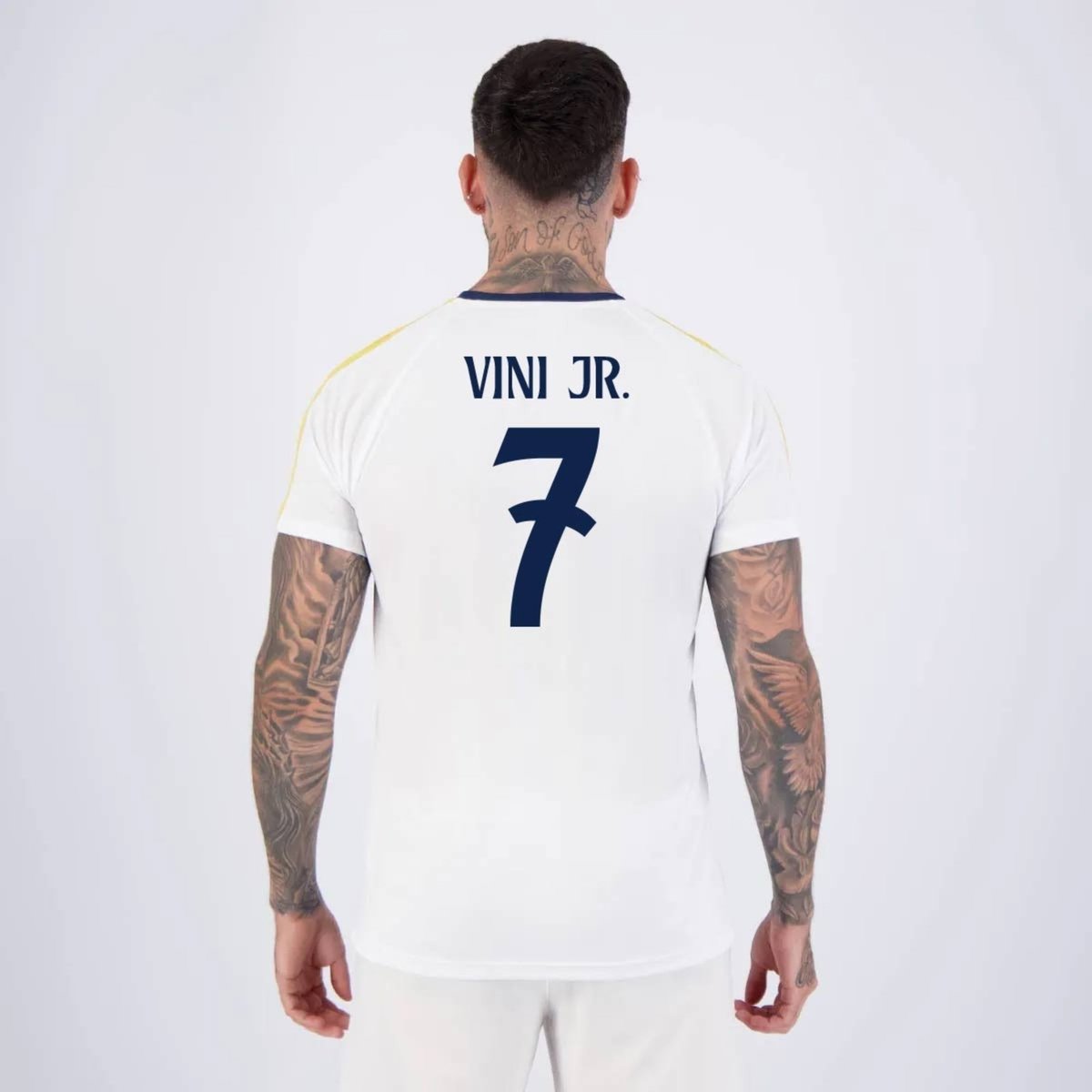 Imagem principal Camisa Real Madrid Vini Jr 7 Branca Balboa branco Balboa branco