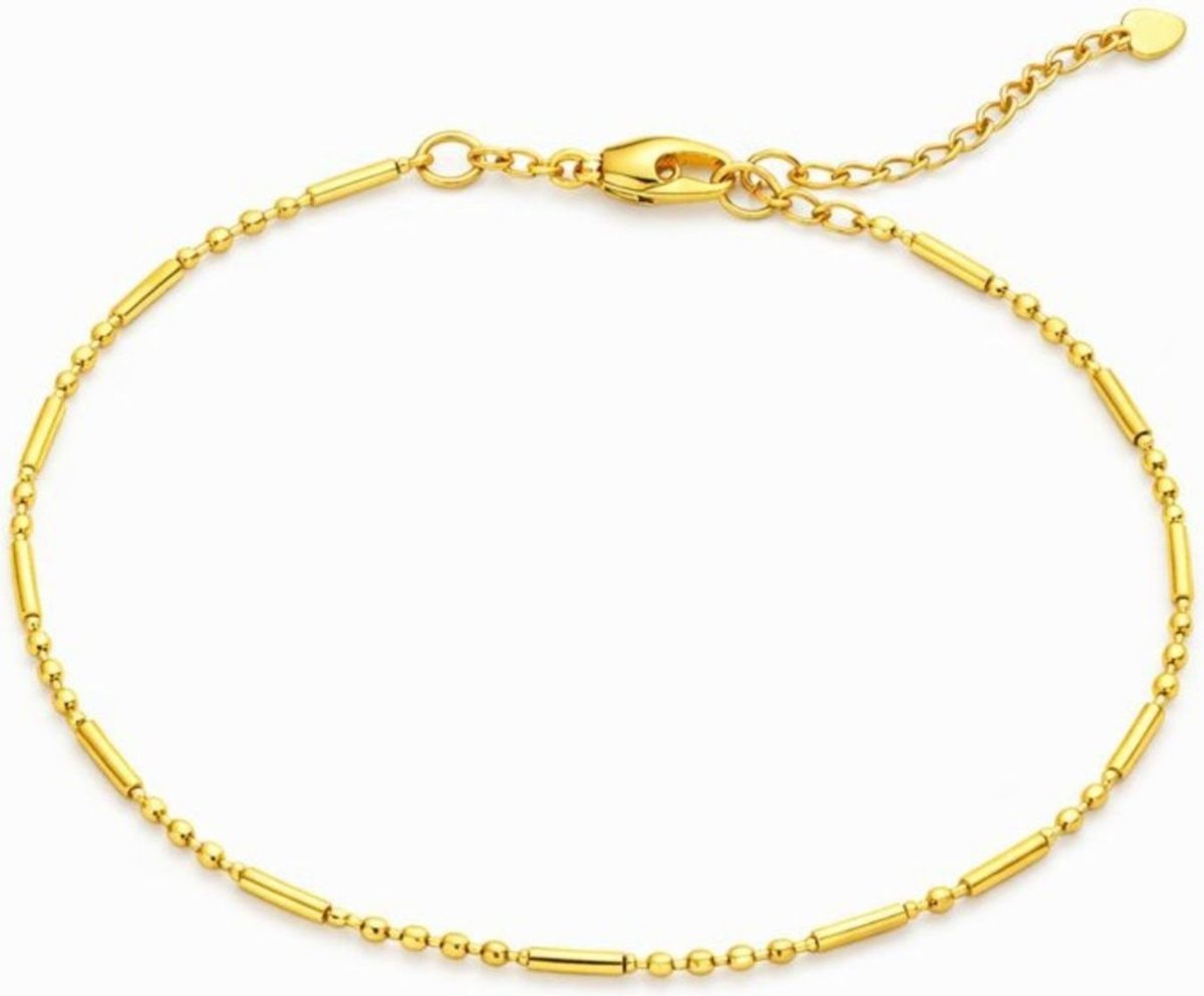 Tornozeleira Vih Triny Banhada a Ouro Delicada