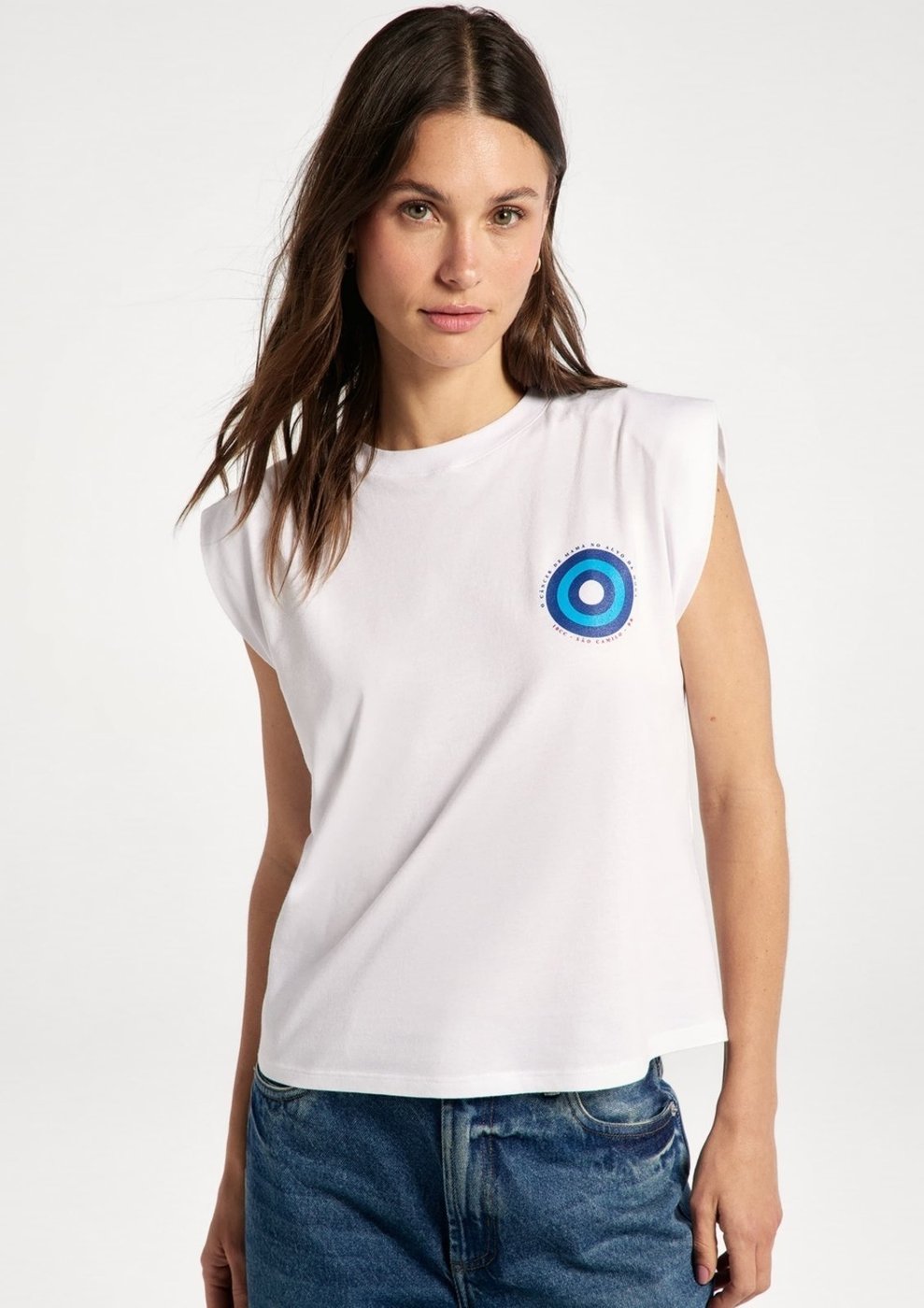 Imagem principal Regata Feminina Muscle Tee Câncer De Mama Hering branco Hering branco