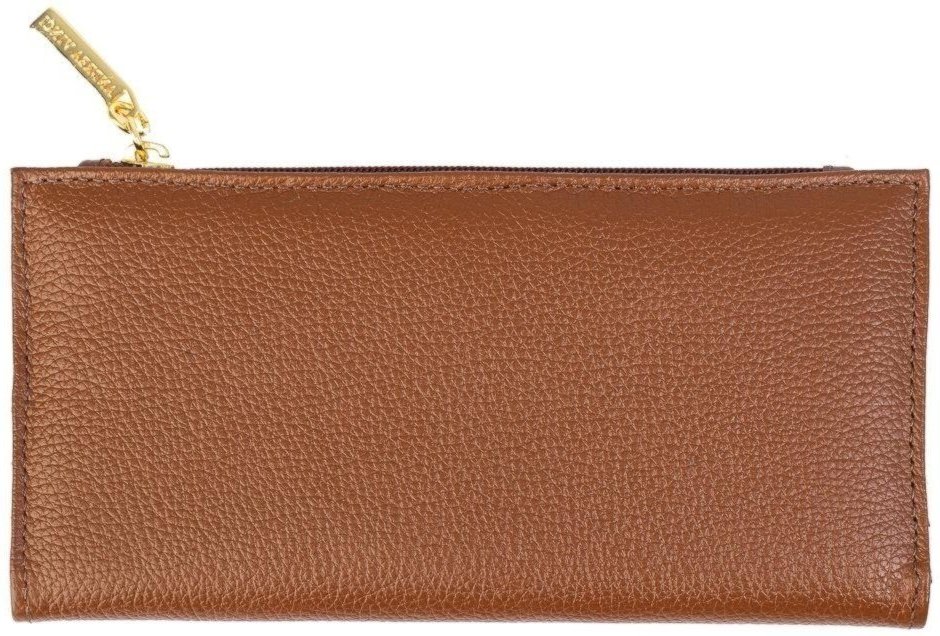 Imagem principal Carteira Andrea Vinci Feminina De Couro Liso Cléo 9,5x19cm - Whisky preto Andrea Vinci preto