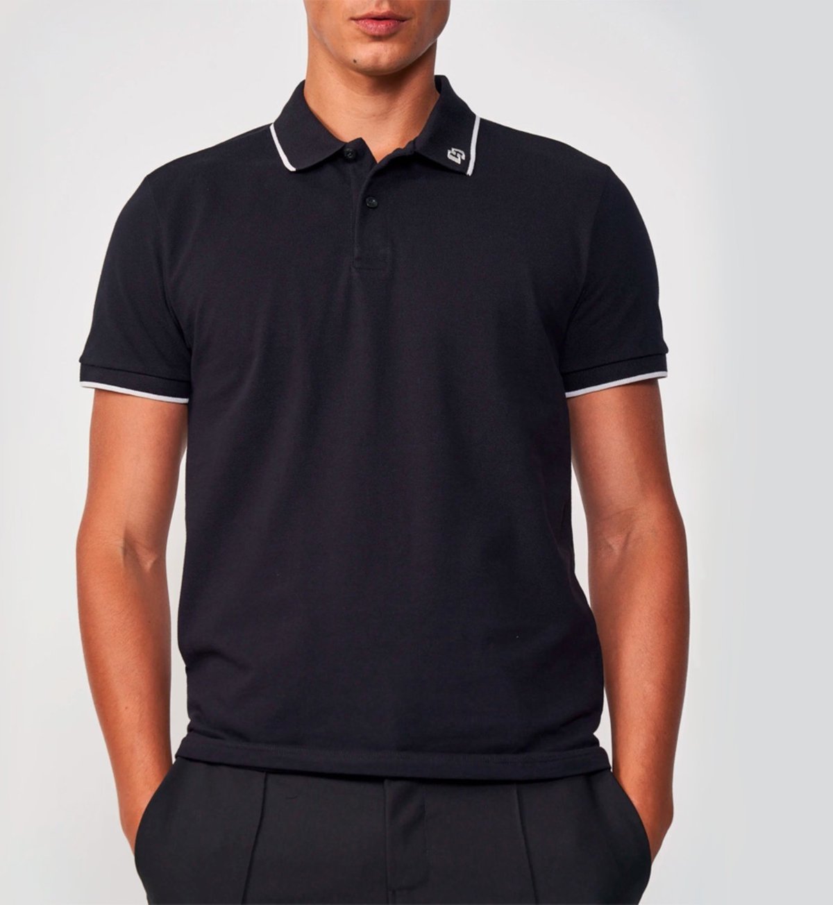 Imagem principal Camisa Polo Colcci Logo Listra Ou25 Masculino preto Colcci preto