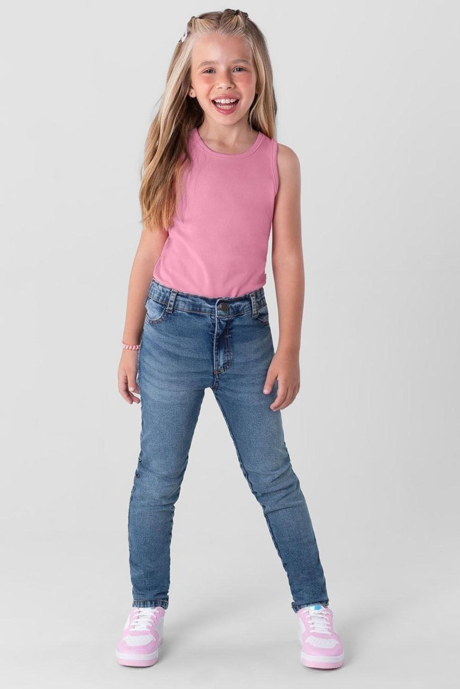 Infantil - Calça menina em jeans