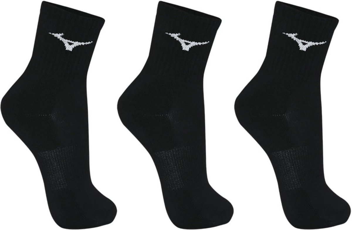 Meia Cano Médio Mizuno Prime Tam. Pacote Com 3 Pares
