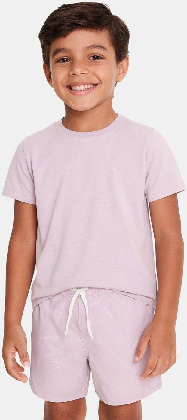 Imagem principal Infantil - Camiseta Aramis Manga Curta Stonada Lilas roxo Aramis roxo