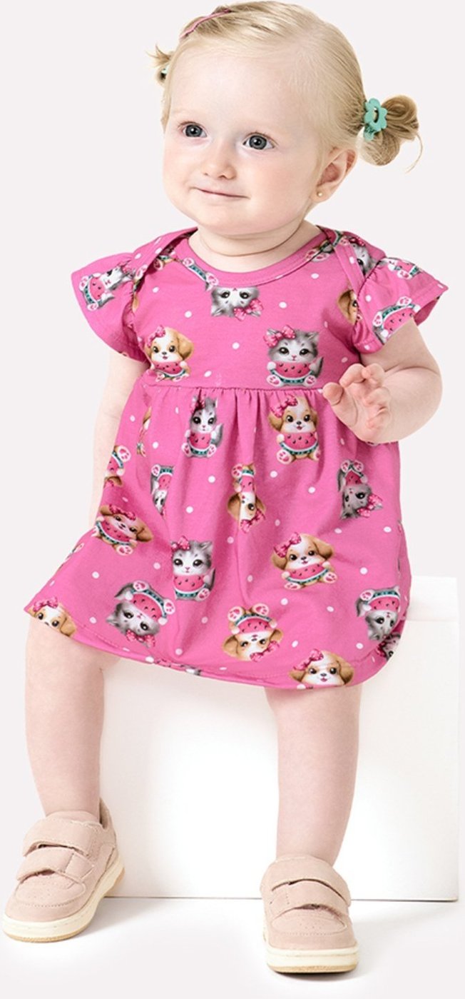 Imagem principal Infantil - Vestido Menina Estampa Kyly azul marinho Kyly azul marinho