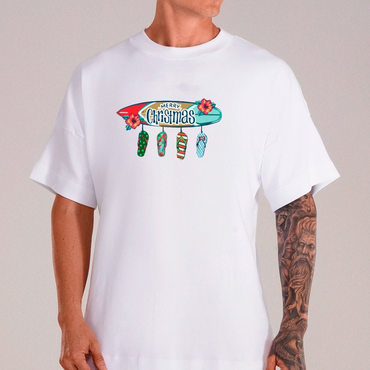 Imagem principal Camiseta Ousy Oversized Natal Merry Christmas Verão Unissex marrom ousy marrom