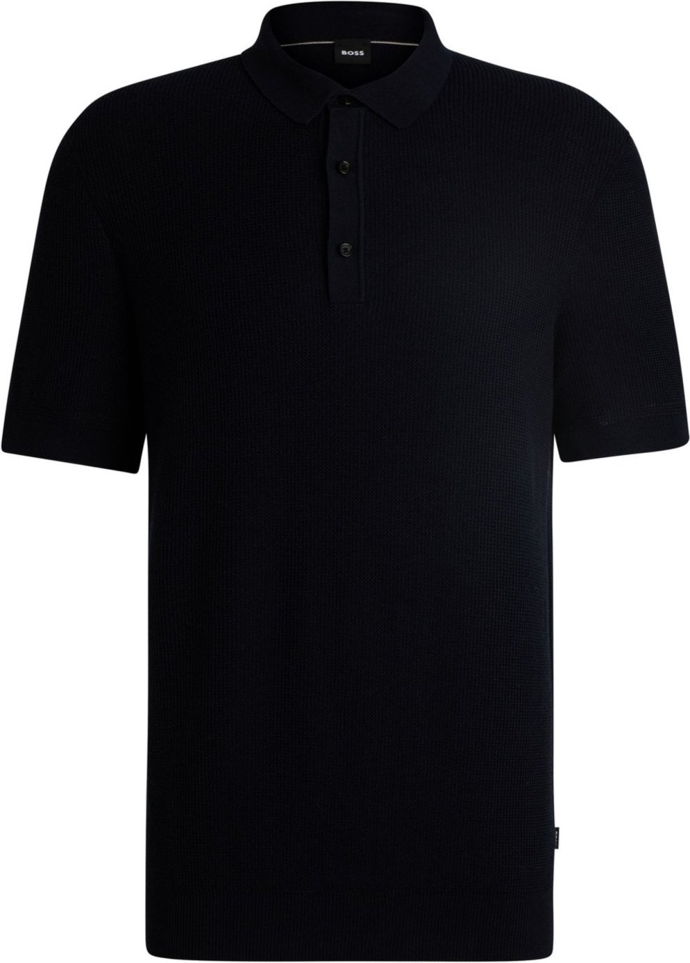 Imagem principal Camisa Polo Regular-Fit Com Estruturas Mistas azul azul