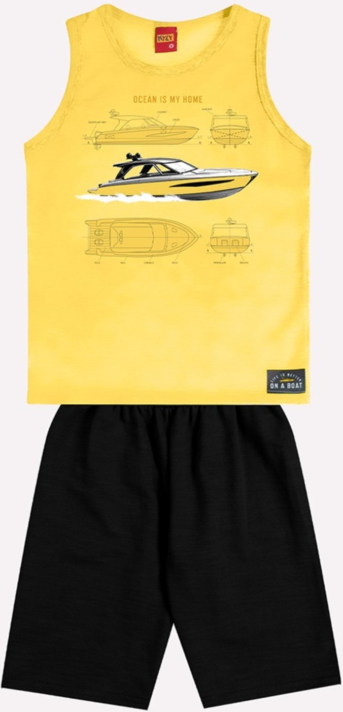 Imagem principal Infantil - Conjunto Menino Estampa Kyly azul Kyly azul