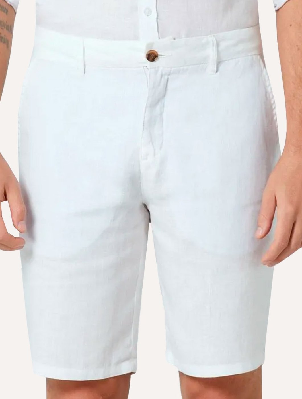 Imagem principal Bermuda Original Penguin Chino Linho BPHB0017 Off-White off-white white Penguin off-white white