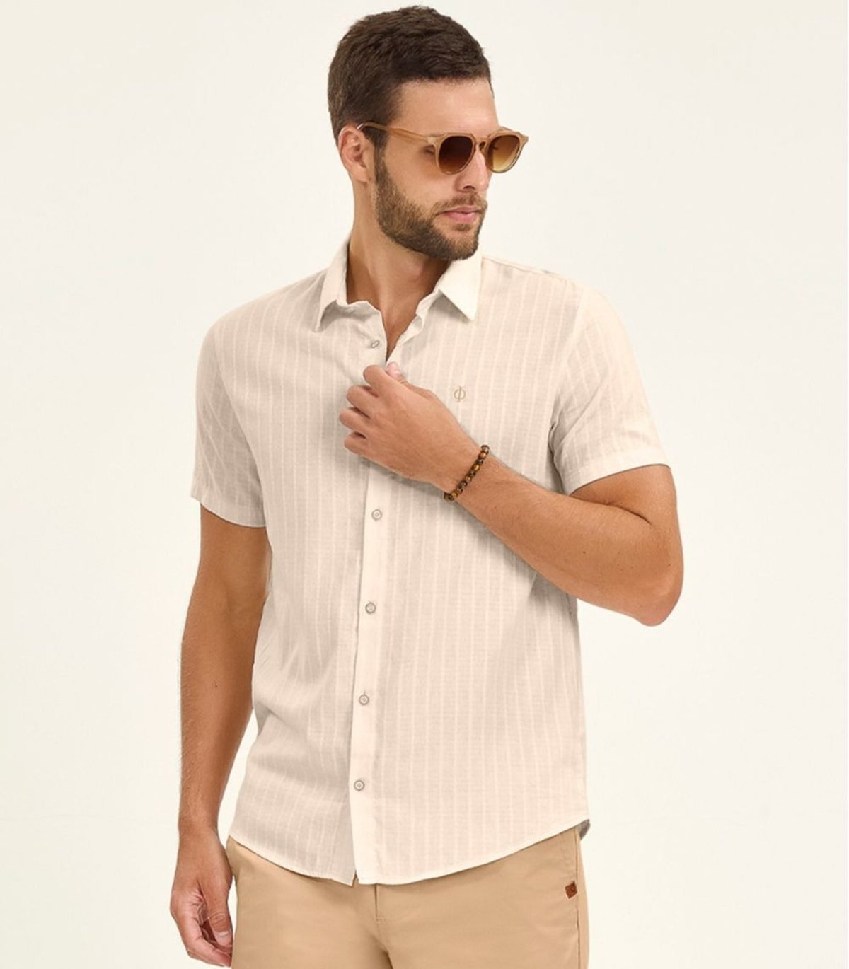 Imagem principal Camisa Masculina Manga Curta Diametro azul Diametro azul