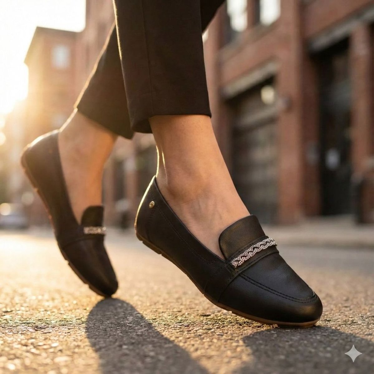 Mocassim Feminino Campesí Strass