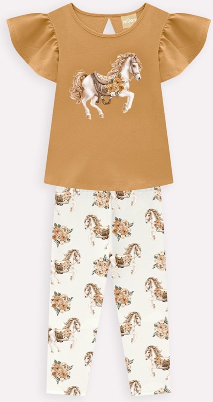 Imagem principal Infantil - Conjunto Menina Cavalinho Milon off-white Milon off-white